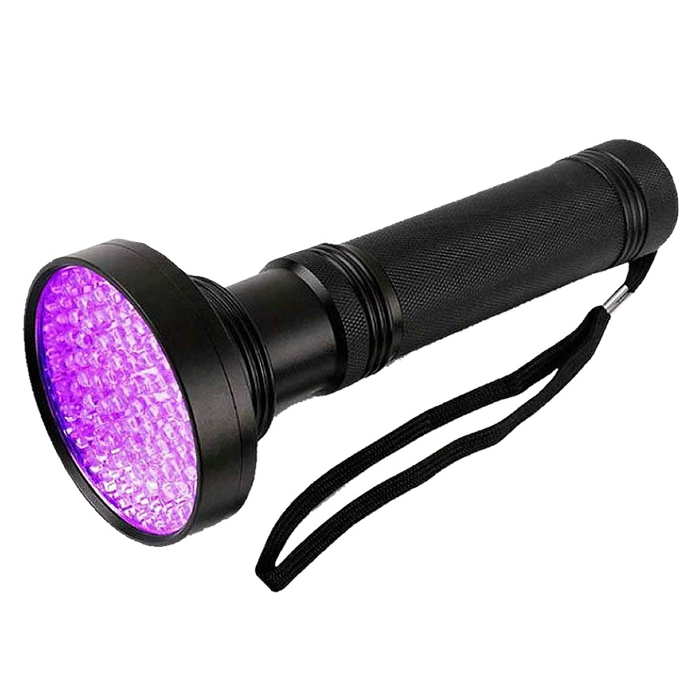 楽天市場 100 Led 紫外線ライト Uv ブラックライト Uv検出器ライト 395nm 懐中電灯 殺菌ライト フラッシュライト 目には見えない汚れ対策 100blackll Lavett