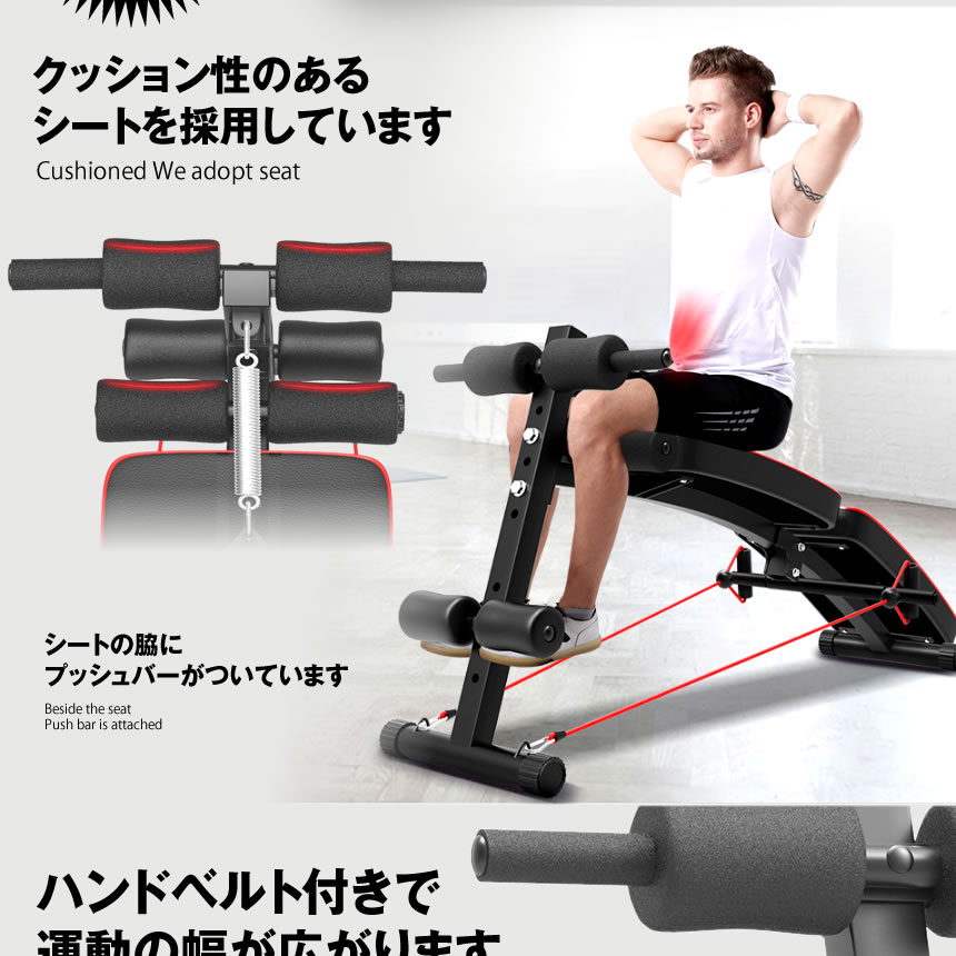 楽天市場 シットアップベンチ 腹筋マシン 折りたたみ 筋トレ マルチ チューブ トレーニング カーブ型 腹筋台 筋力 トレーニング フィットネス Gymformer Shop Kurano