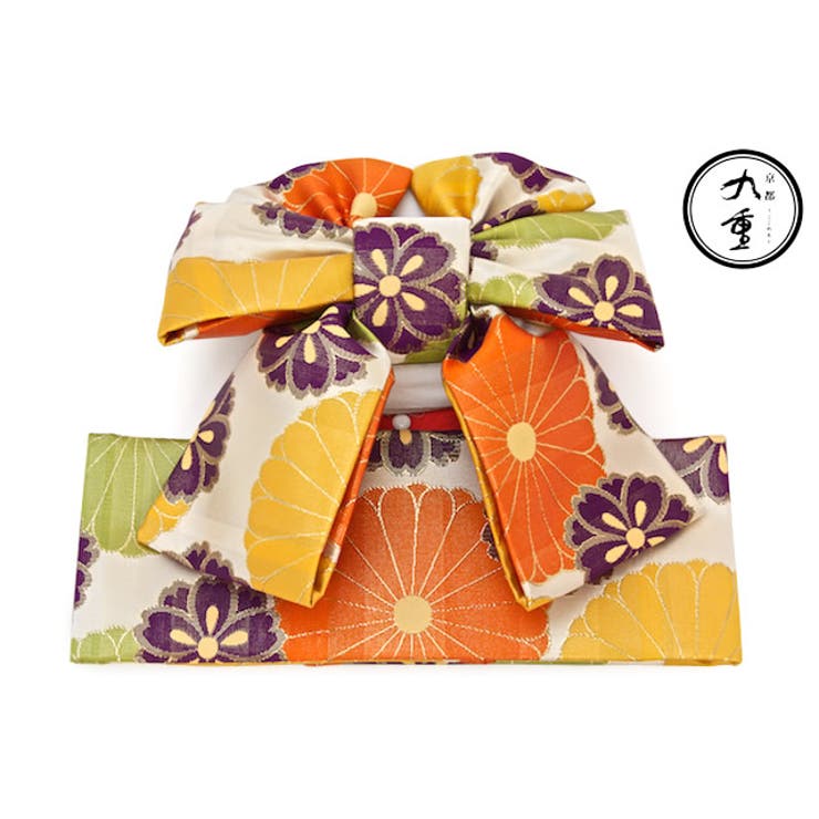 【10％OFFクーポン券！6/11(木)1:59まで】BiSOU 営造帯 七五三 赤ちゃん用 ブランド名 京都九重 皮膚軟化剤 桜 菊 挙げ句の果て帯 【3歳】 浴衣・御召しもの