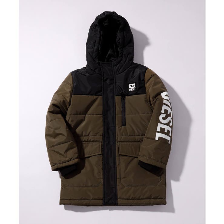 【10％OFFクーポン券！6/11(木)1:59まで】SHIFFON DIESEL ディーゼル ブランドロゴベンチコートアウター お坊っちゃん 御嬢さん 小わっぱ服 こども服 キッズ 今めかしい かっこいい 愛くるしげ ブランド名 アウター(厚地の外套・上衣など)