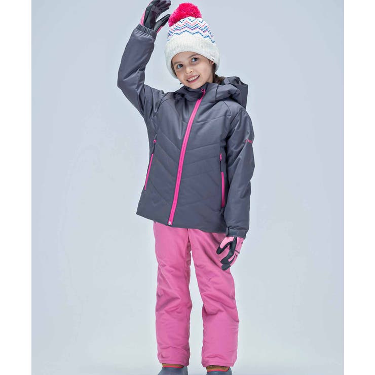 Phenix フェニックス Snow White Junior Two-piece スノー ホワイト ジュニア ツーピース セットアップ 最大20cmサイズ調整可能 スポーツウェア スキーウェア スノボウェア画像