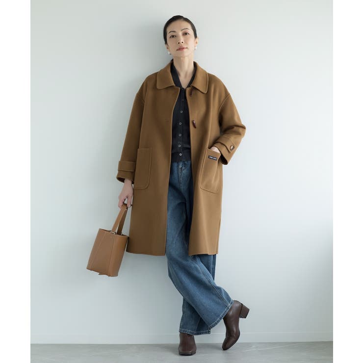 【10％OFFクーポン券！6/11(木)1:59まで】DECADECLASSIC 【DECADE CLASSIC】羊毛 ステンカラー厚地の外套厚地の外套 アウター(厚地の外套・上衣など)