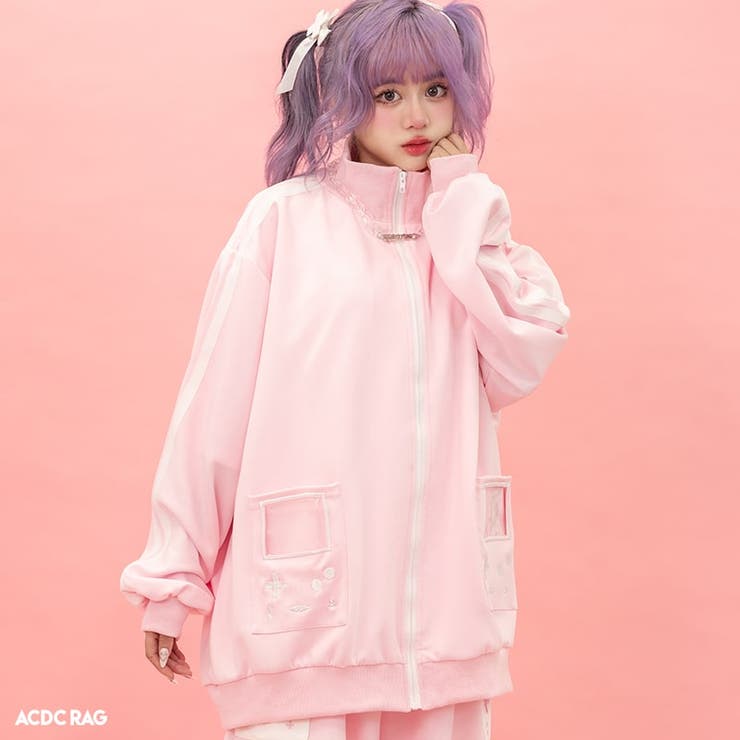 楽天市場】ACDCRAG GAME OVER フリルジャケット ピンク ブルゾン 楽天市場】ACDCRAG GAME OVER フリルジャケット ピンク ブルゾン