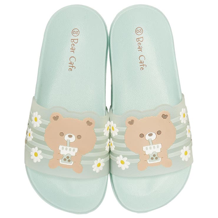 【5/10限定 15%OFFクーポン】Skater キッズ シャワー サンダル 20cm 20 子供 こども かわいい 夏 海 ビーチ スケーター skater SDSH20 Bear Cafe クマ くま 女の子 女子【プール 海水浴 子ども キャラク画像