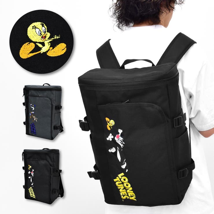 楽天市場】ルーニーテューンズ リュック ボックス型 スクエア 大容量