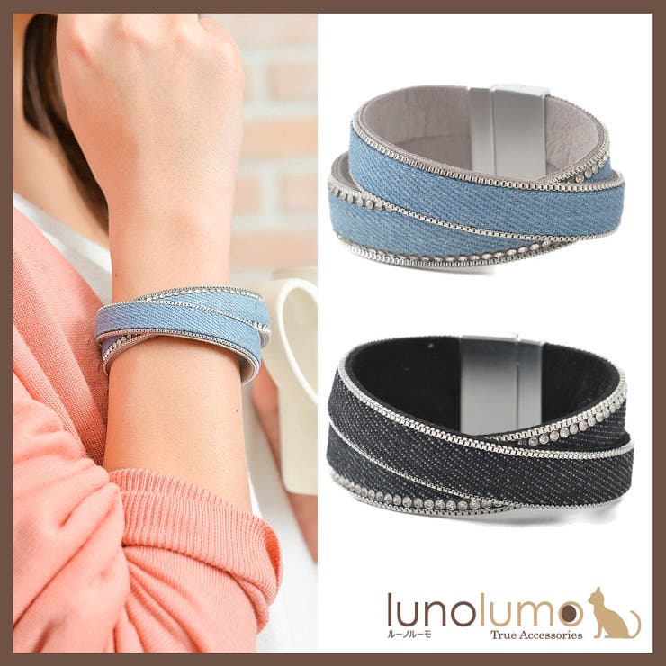 楽天市場】ブレスレット 三つ編み メッシュ デニム インディゴベルト