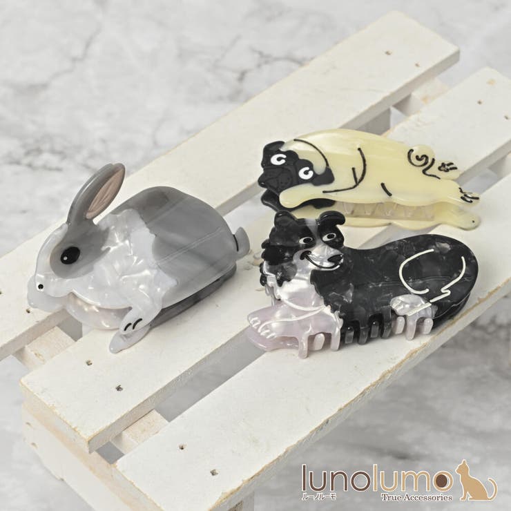 楽天市場】ヘアクリップ ウサギのヘアクリップ 【H46】 マスコット