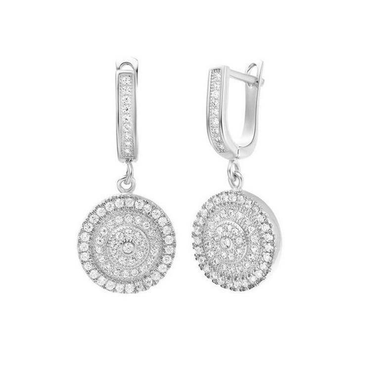 LACORDE シルバーサークルキュービックパヴェピアス アクセサリー｜SHOPLIST