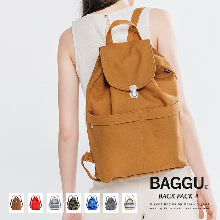 楽天市場】送料無料 BAGGU キャンバスリュック BACKPACK4【大容量