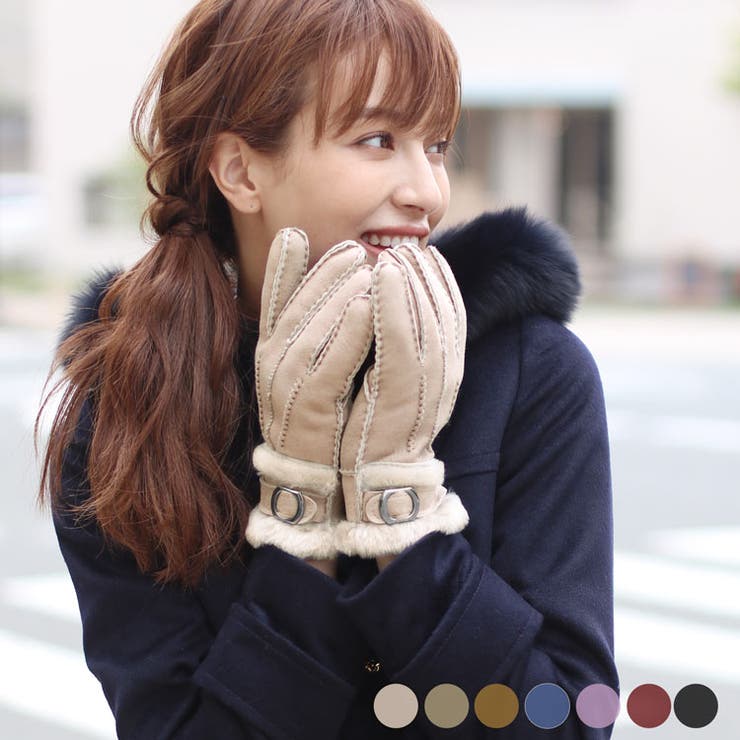 美品！BOTTEGA VENETA ムートングローブ 楽天市場】ムートン手袋 レディースフリーサイズ ピンク