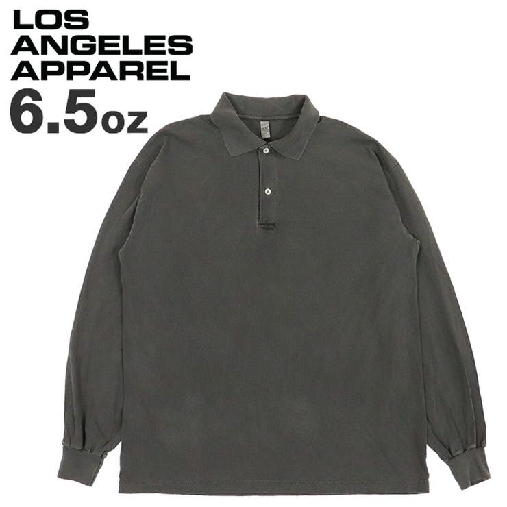 長袖 ポロシャツ ロスアパ Los Angeles Apparel 6.5オンス otcm0000772_1.jpg