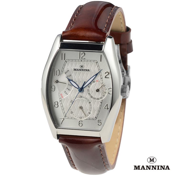 【10%OFFクーポン!7/26(日)1:59まで】time piece MANNINA(マンニーナ) 腕時計 マルチファンクション 替えベルト付 アクセサリー|SHOPLIST