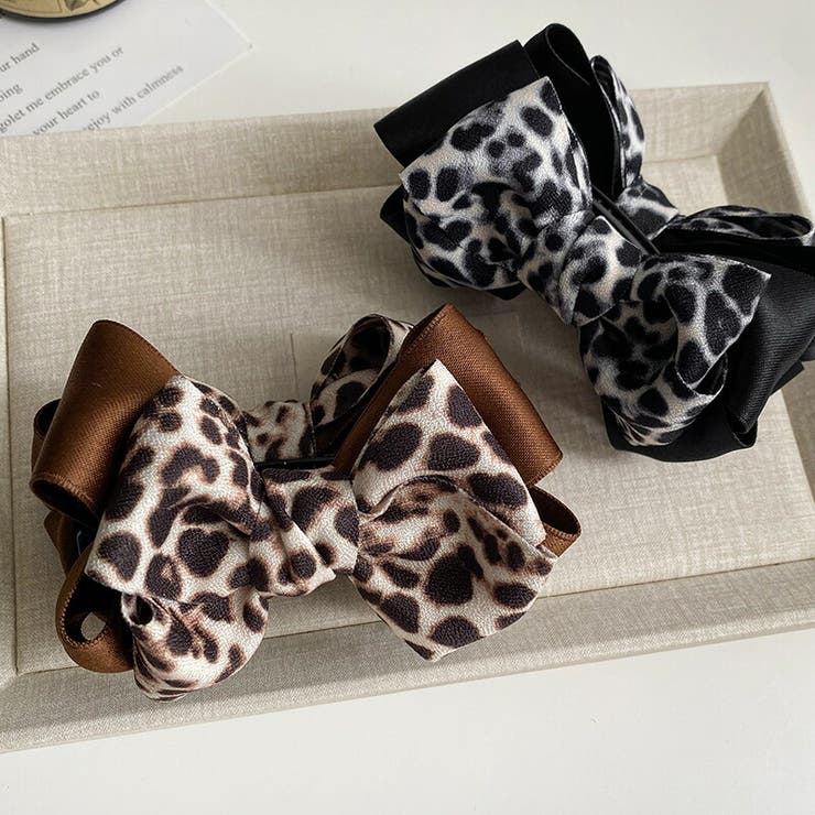 ⓝⓔⓦ【レオパード柄トリプル②】ベビーヘアクリップ　キッズヘアクリップ　ヘアゴム ⓝⓔⓦ【レオパード柄トリプル②】ベビーヘアクリップキッズヘア