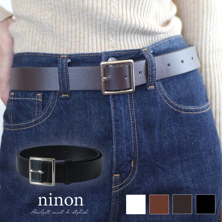 【楽天市場】ninon ベルト レディース おしゃれ 太 大きいサイズ ワンピース用 太め 黒 長さ コーデ 太い 長い ゴルフ ベルト太