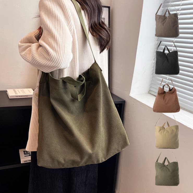 ダニエル&ボブ キャンバス トートバッグ 2way カーキ ショルダーバッグ xv000019413_1.jpg