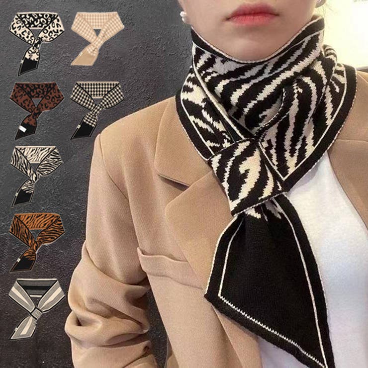 楽天市場】ストール マフラー スカーフ アニマル柄 レオパード 細い