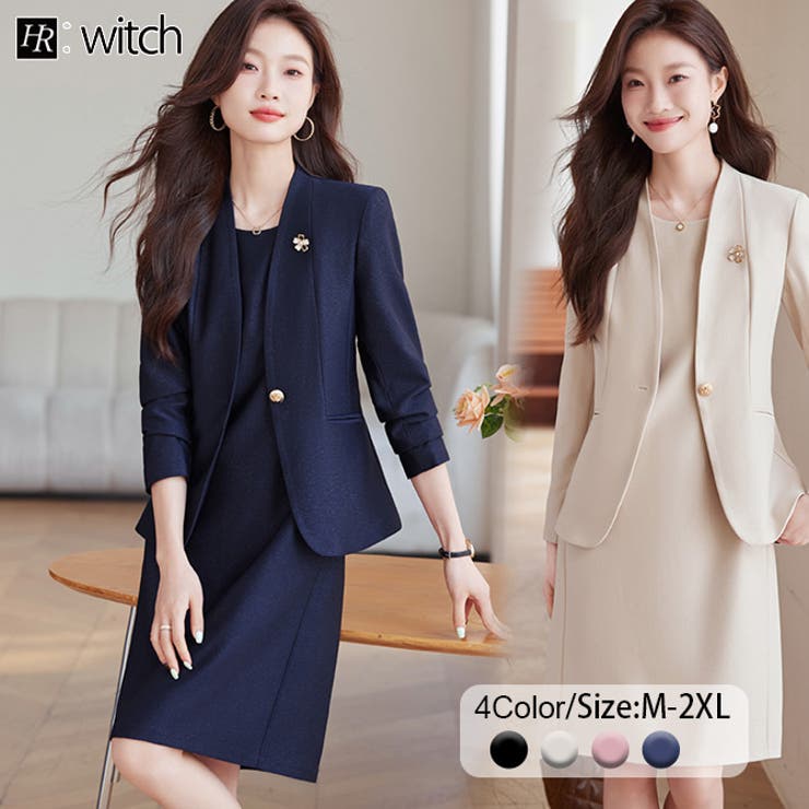 【10％OFFクーポン！7/26(日)1:59まで】WITCH 2点セットアップ スーツ＆ワンピース フォーマル スーツ｜SHOPLIST 9,610円