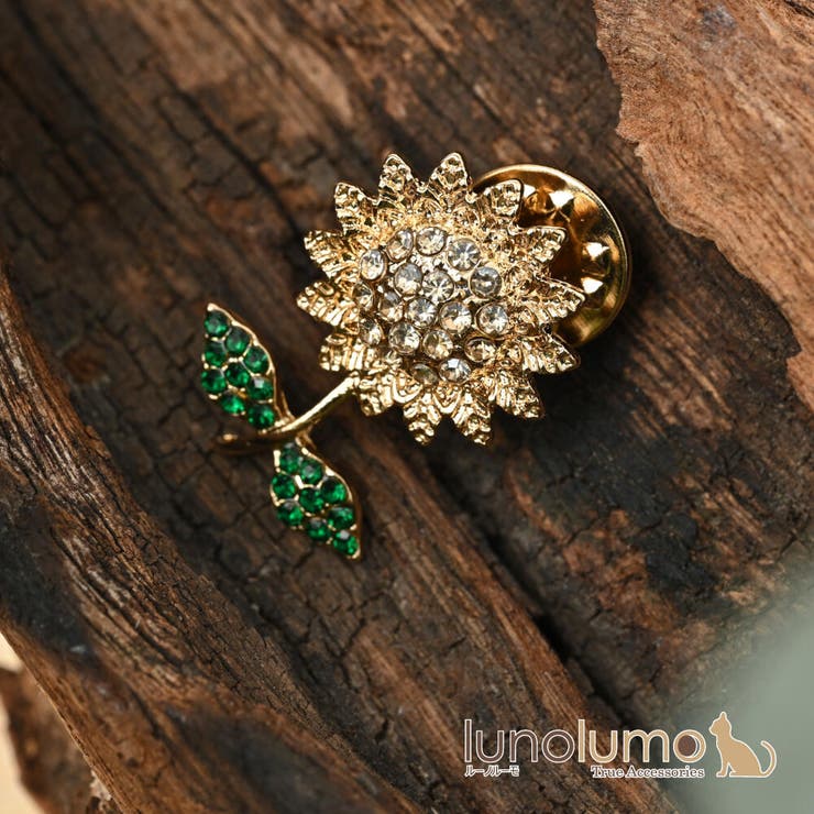 楽天市場】SATURNO サツルノ ひまわり ミツバチ シルバー ピンブローチ