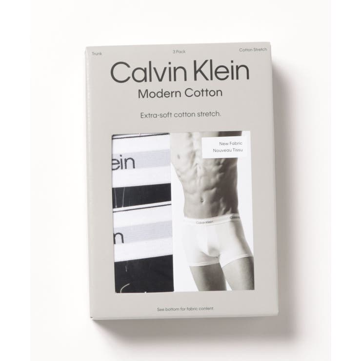 【10％OFF引き換え証！6/11(木)1:59まで】SETUP7【MEN】 【Calvin Klein】MODERN COTTON ボクサーズボン下3PK NB3963A アンダー御召しもの 下着類・下着類