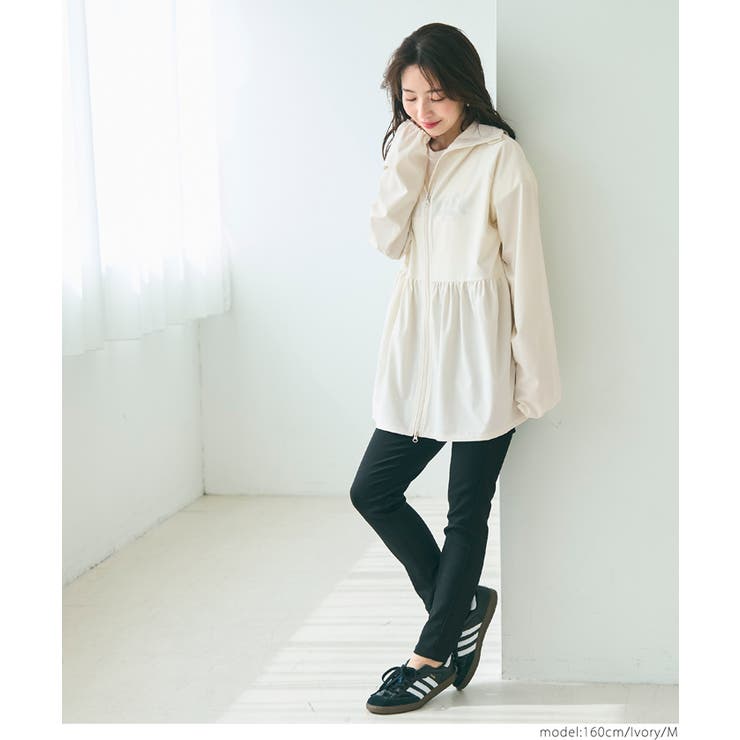 coca UVカットギャザーパーカー レディース トップス