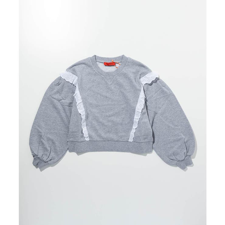 SHIFFON MAX\u0026Co. マックス アンド コー レーススウェットプルオーバー うしろ帯 赤ちゃん服 こども服 キッズ 今めかしい かっこいい 可愛らしい ブランド名 トップス