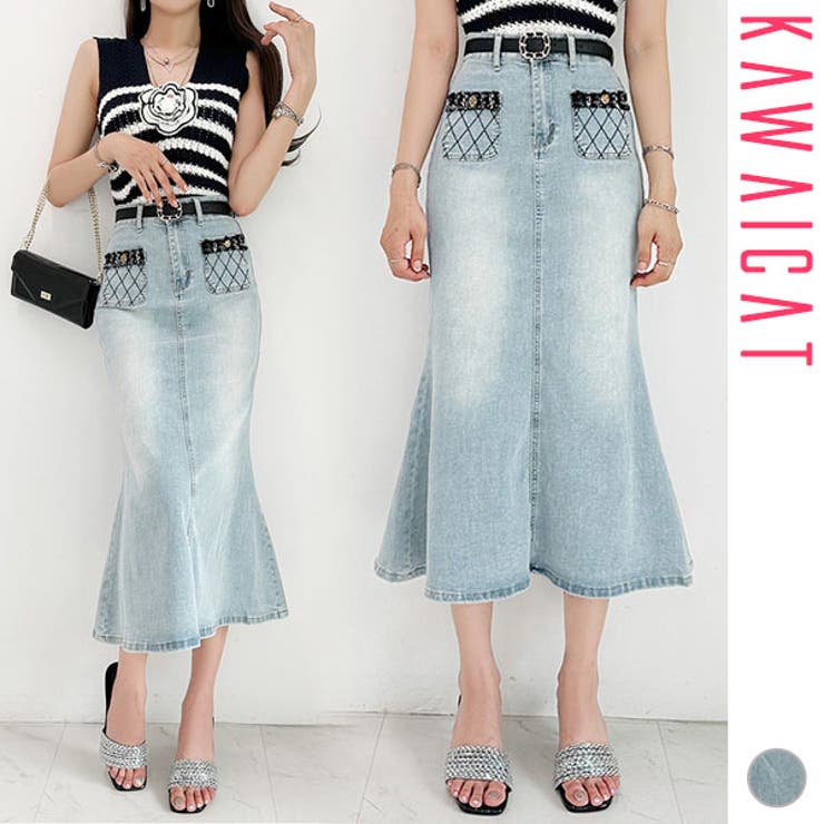 【10％OFFクーポン券！6/11(木)1:59まで】KawaiCat スコート レディース ジーンズ ボトムス きつい 太陽面爆発 人魚 ご機嫌酉の方角 ロング丈 マキシ丈 ミモレ丈 心地好い 今めかしい 春 夏 韓国服 韓国 to28930 スコート