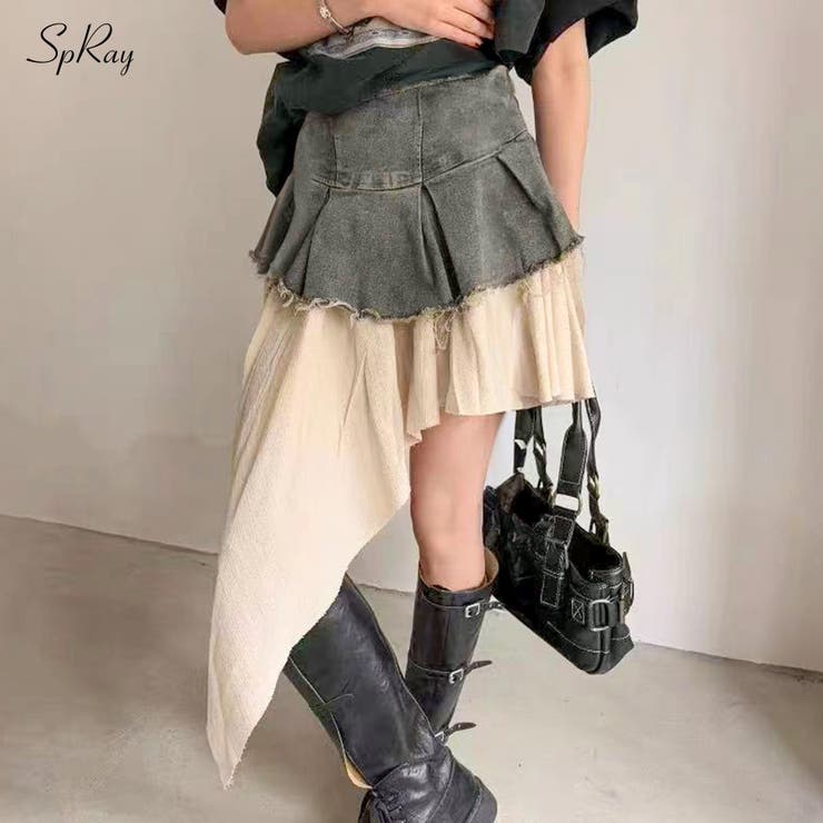 楽天市場】レリジョン RELIGION ミニスカート デニム リメイク