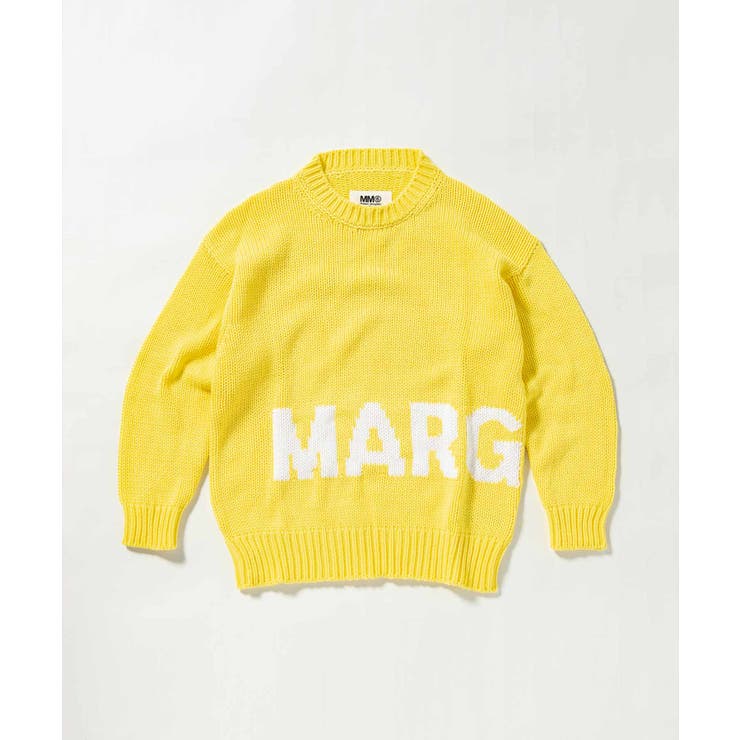 SHIFFON MM6 Maison Margiela エムエム6 メゾン マルジェラ ブランドロゴ長袖ニットセーター 女の子 子供服 こども服 キッズ おしゃれ かっこいい かわいい ブランド トップス｜SHOPLIST