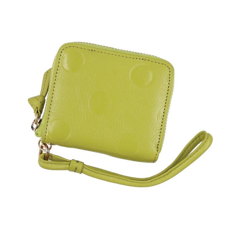 【10%OFFクーポン!7/26(日)1:59まで】UNBILLION ペルケ perche / ドット型押しパームフィットストラップウォレット 財布|SHOPLIST