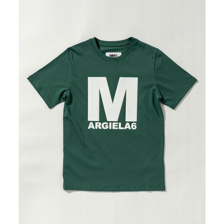 【10％OFF引き換え証！6/11(木)1:59まで】SHIFFON MM6 Maison Margiela エムエム6 棲み家 マルジェラ ブランド名ロゴタイプ半袖プルオーバーカットソー 御姉さん 赤ちゃん服 こども服 キッズ 今めかしい かっこいい 愛くるしげ ブランド名 ト