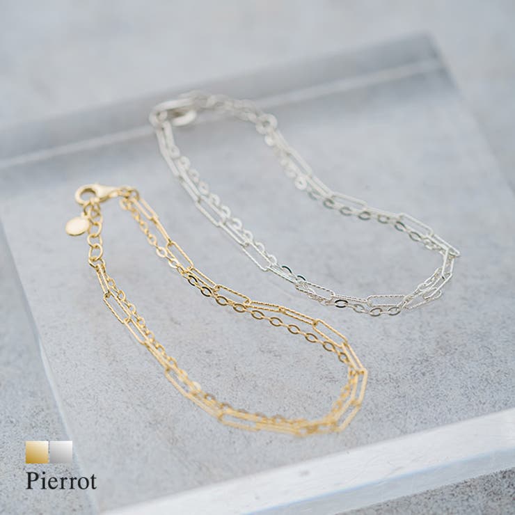 イタリー＊2Bゴールド＊K18✕シルバー☆クリップチェーンブレスレット＊新品 イタリー＊2ビーゴールド＊クリップチェーン＊チャーム新品＊K18