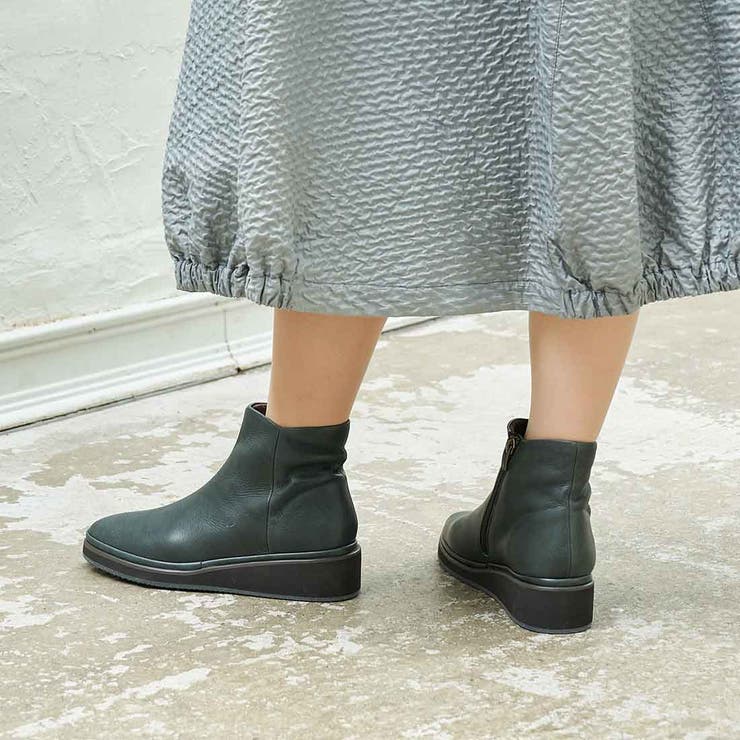 Mode et Jacomo&times;ing プレーンウェッジショートブーツ シューズ・靴｜SHOPLIST