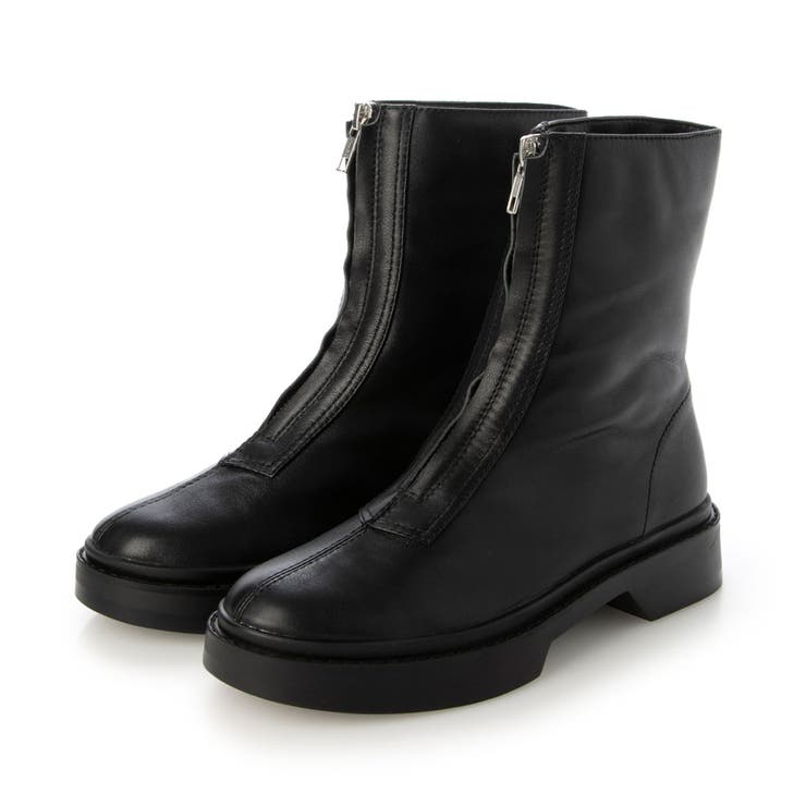 【10％OFFクーポン！7/26(日)1:59まで】Mode et Jacomo&times;ing フロントジップボリュームブーツ シューズ・靴｜SHOPLIST