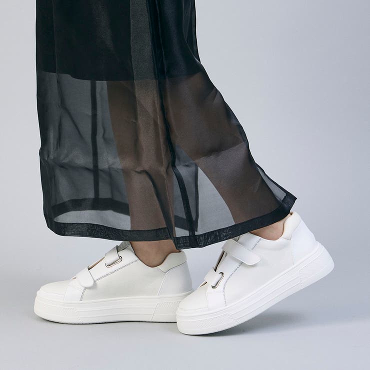 Mode et Jacomo×ing 厚底ベルクロスニーカー シューズ・靴