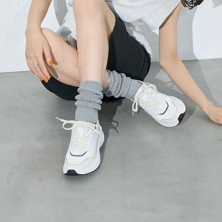Mode et Jacomo&times;ing 【軽量】厚底レースアップスニーカー シューズ・靴｜SHOPLIST
