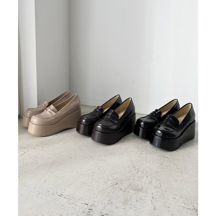 NICE CLAUP / OLIVE des OLIVE　OUTLET 【one after another】マイナス3キロ見えローファー シューズ・靴画像