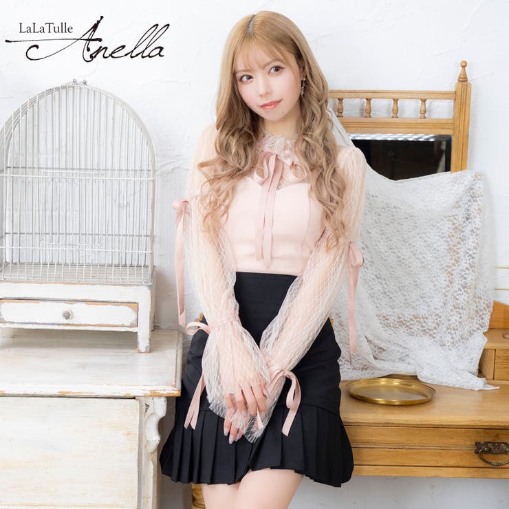 【10％OFF引き換え証！6/11(木)1:59まで】Tika スピード競技捩り×繻子シュロの葉裾プリーツセットアップミニドレス 韓国お召しもの ガーリードレス 袖あり 長袖 スピード競技袖 筋目 キャバドレス キャバ お召しもの S-M大きさ サクラ色ベージュ 黒いこと