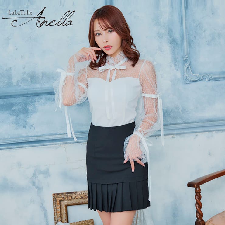 【10％OFF引き換え証！6/11(木)1:59まで】Tika スピード競技捩り×繻子シュロの葉裾プリーツセットアップミニドレス 韓国お召しもの ガーリードレス 袖あり 長袖 スピード競技袖 筋目 キャバドレス キャバ お召しもの S-M大きさ 白いこと 黒いこと 伊藤