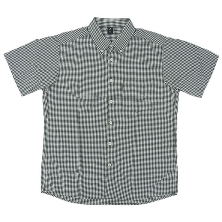 Riverall mont-bell モンベル ボタンダウンシャツ メンズ 半袖 クールビズ XL グレー WIC. ドライタッチ ショートスリーブシャツ RLR1114549GY mont-bell トップス