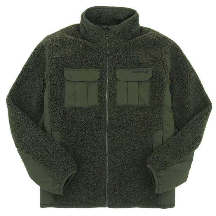 【10％OFFクーポン券！6/11(木)1:59まで】Riverall mont-bell モン呼びりん フリースジャケット アウター メンズ 105(XL) カーキ MW3GAMJF213KH105 mont-bell アウター(厚地の外套・上衣など)