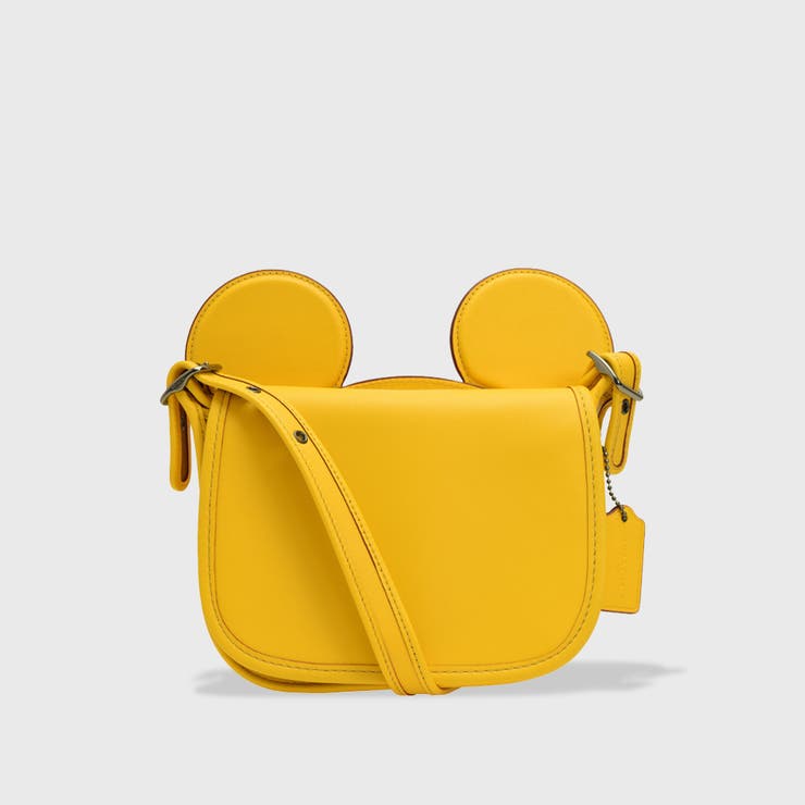 Riverall COACH  コーチ職 御徒面子 ショルダーバッグ 曲がったがけ ウォルトディズニー パディ MICKEY PTRCA EAR BG  レディース 御徒面子・鞄