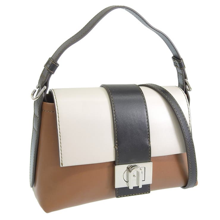 【10％OFFクーポン券！5/16(土)1:59まで】Riverall FURLA フルラ CHARLOTTE S シャーロット 曲がったがけ 肩口 御徒面子 S大いさ なめし革 御徒面子・鞄 レディースバッグ-バッグ・小物・ブランド雑貨-バッグ