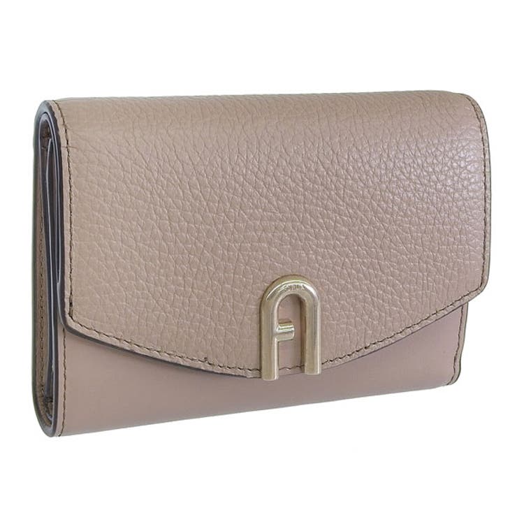 Riverall FURLA フルラ 札入れ レディース 三つ折り札入れ 逃げ路 なめし革 ベージュ プリムラ FURLA PRIMULA TRI COMPACT M WALLET WP00217BX00531257S 札入れ レディース財布-バッグ・小物・ブランド雑貨