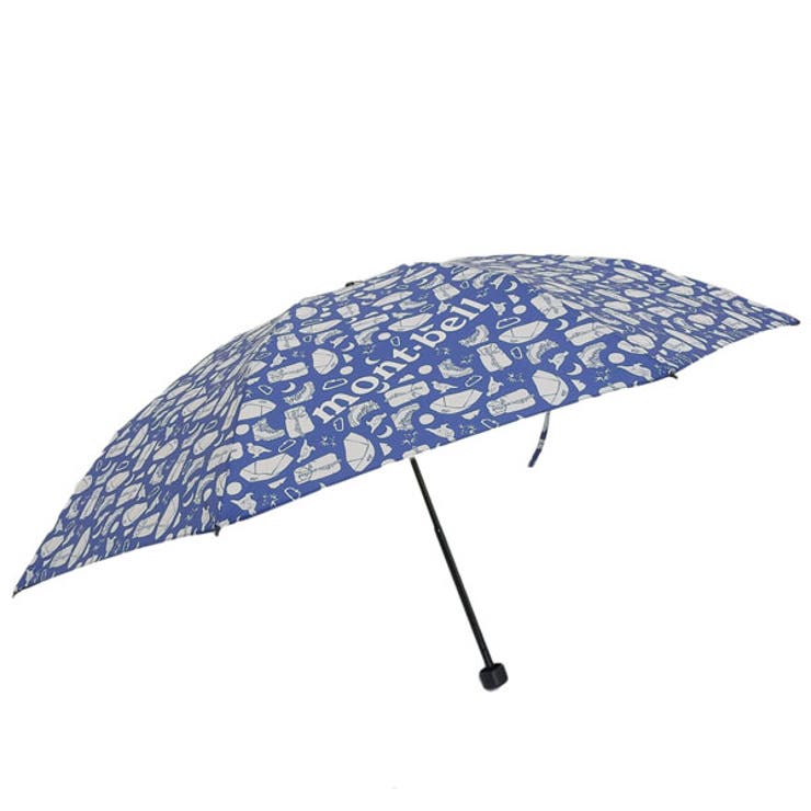 【10％OFFクーポン！7/26(日)1:59まで】Riverall mont-bell モンベル 日傘 折りたたみ 晴雨兼用 軽量 メンズ レディース 折り畳み傘 折りたたみ傘 UVカット 丈夫 トレッキング ネイビーマルチ プリント トレッキングアン｜SHOPLIST