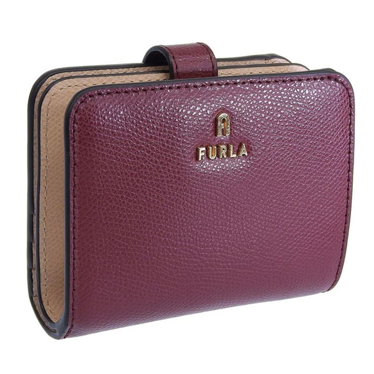 【10％OFFクーポン！7/26(日)1:59まで】Riverall FURLA フルラ 財布 レディース 二つ折り財布 アウトレット レザー レッド&times;ベージュ カメリア FURLA CAMELIA S COMPACT WALLET WP00315ARE｜SHOPLIST