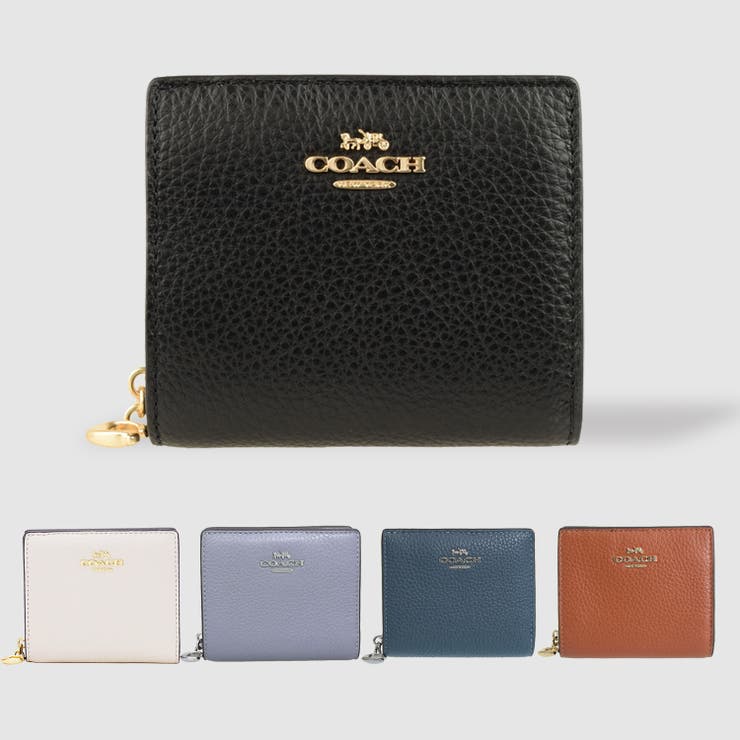 Riverall COACH コーチ職 SNAP WALLET 隙間 ウォレット 二つ折り 紙入れ なめし革 紙入れ
