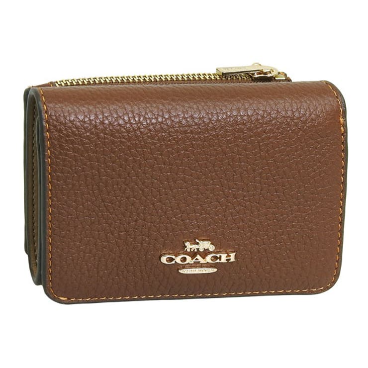 Riverall COACH コーチ職 紙入れ レディース 二つ折り紙入れ 逃げ道 ミニ紙入れ コインケース 御釣り入れ カーキ×赤銅色 歌留多保持者 ウォレット 名書き 帆布 CH WLT SIG CNVS CZ034IMXHE COACH