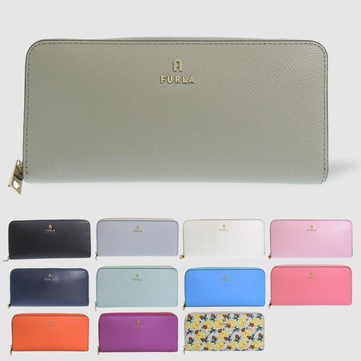 Riverall FURLA フルラ CAMELIA XL カメリア ラウンド チャック 長札入れ XL大きさ 札入れ