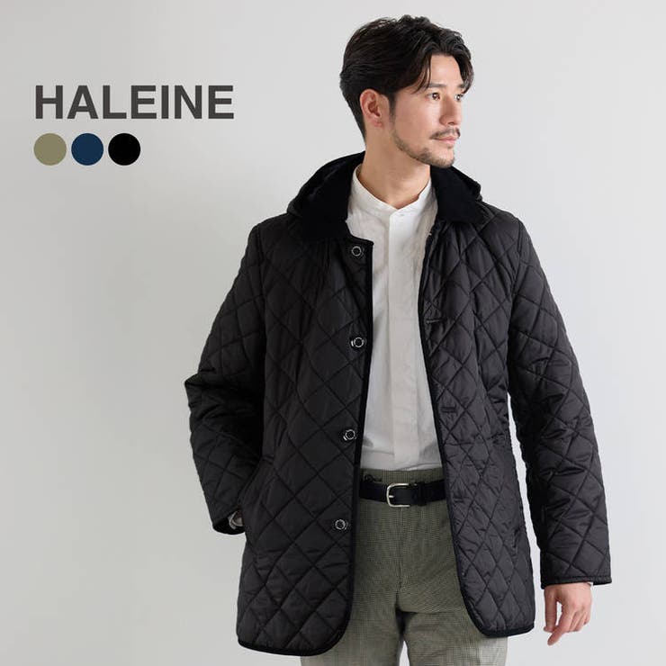 sankyo shokai 中綿厚地の外套 キルティング メンズ ブランド名 HALEINE 上衣 キルティング厚地の外套 パイピング 厚地の外套 アウター 商行為 心地好い 撥水 秋 冬 通い 記念日 軽さ