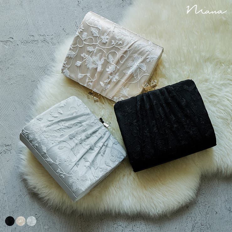 【10％OFF引き換え証！6/11(木)1:59まで】Fashion Letter niana ニアナ 寄り合い 寄り合い御徒面子 ハンドバック 刺しゅう 繻子 チュール 真四角 大きめ 金入れ クラッチペダル御徒面子 ミニ御徒面子 2way 3way 肩肉